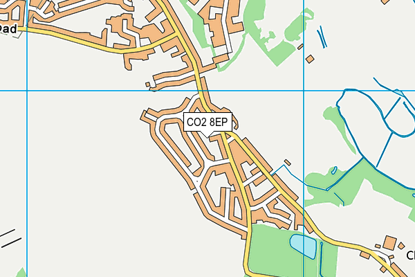 CO2 8EP map - OS VectorMap District (Ordnance Survey)