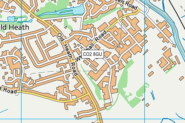 Bannatyne Health Club (Colchester) map (CO2 8GU) - OS VectorMap District (Ordnance Survey)
