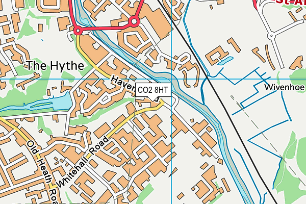 Anytime Fitness (Colchester East) map (CO2 8HT) - OS VectorMap District (Ordnance Survey)