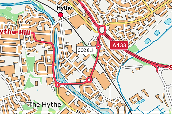 CO2 8LH map - OS VectorMap District (Ordnance Survey)