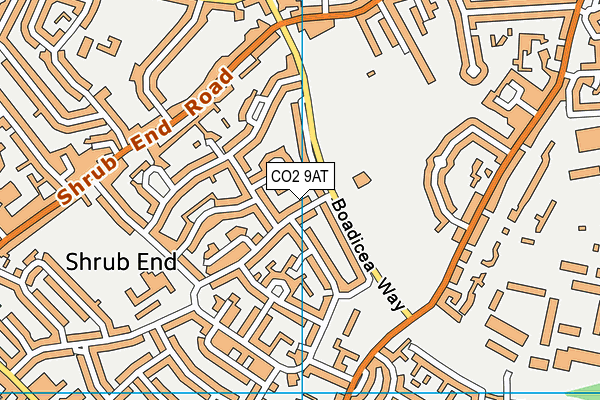 CO2 9AT map - OS VectorMap District (Ordnance Survey)