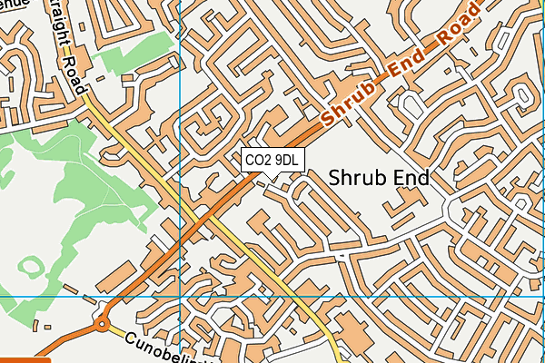 CO2 9DL map - OS VectorMap District (Ordnance Survey)