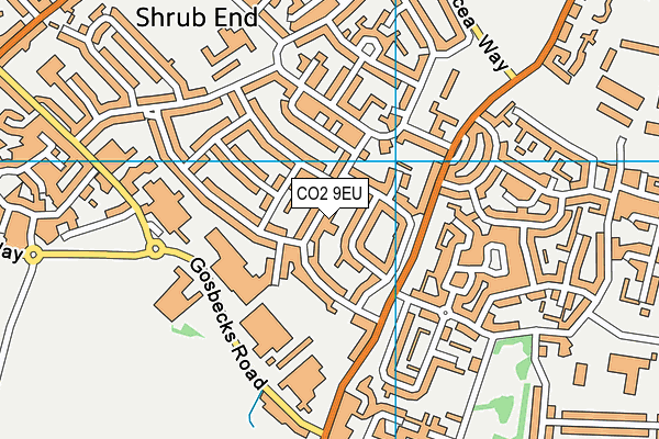 CO2 9EU map - OS VectorMap District (Ordnance Survey)