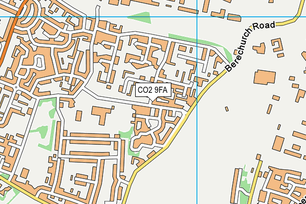 CO2 9FA map - OS VectorMap District (Ordnance Survey)