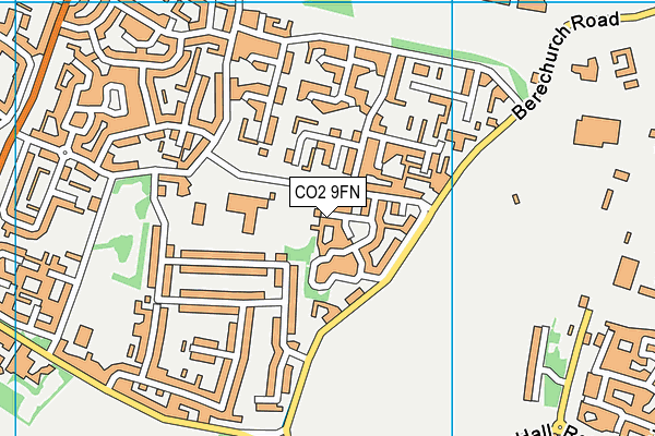 CO2 9FN map - OS VectorMap District (Ordnance Survey)