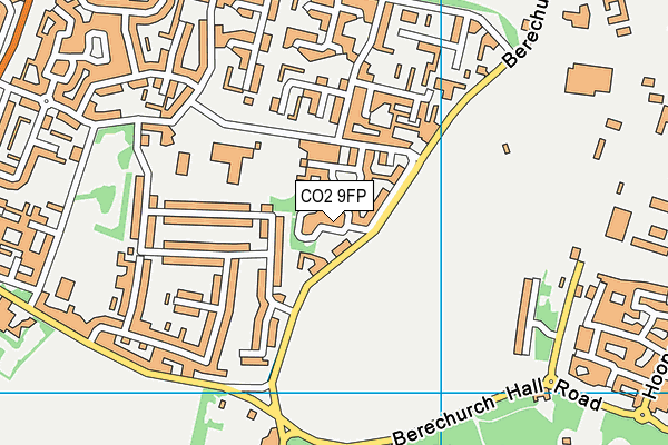 CO2 9FP map - OS VectorMap District (Ordnance Survey)