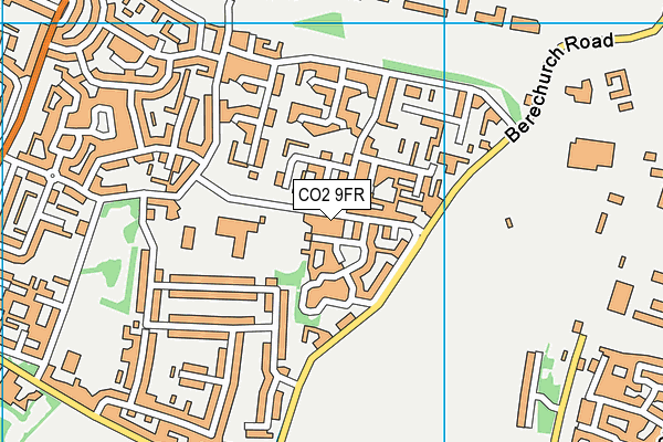 CO2 9FR map - OS VectorMap District (Ordnance Survey)