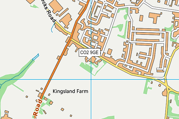 CO2 9GE map - OS VectorMap District (Ordnance Survey)