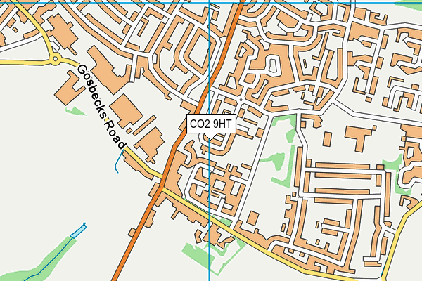 CO2 9HT map - OS VectorMap District (Ordnance Survey)