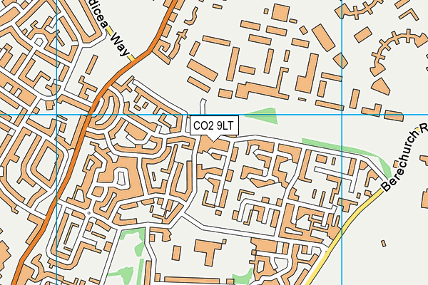 CO2 9LT map - OS VectorMap District (Ordnance Survey)