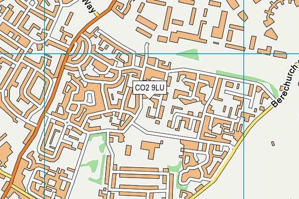 CO2 9LU map - OS VectorMap District (Ordnance Survey)