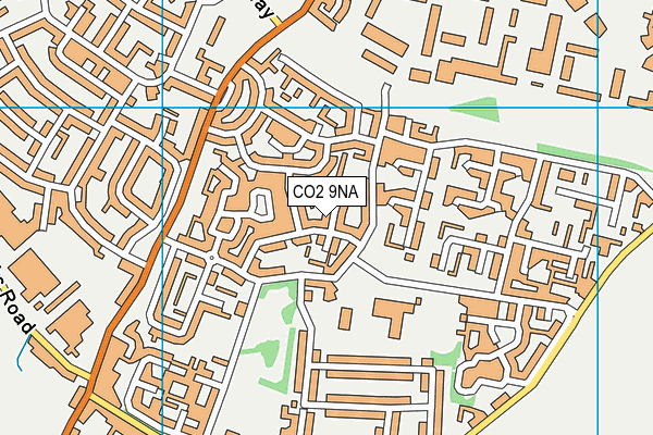 CO2 9NA map - OS VectorMap District (Ordnance Survey)