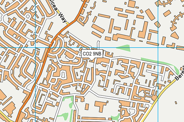 CO2 9NB map - OS VectorMap District (Ordnance Survey)