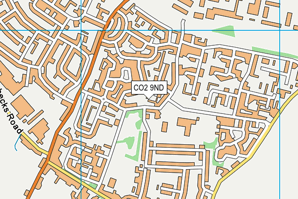 CO2 9ND map - OS VectorMap District (Ordnance Survey)