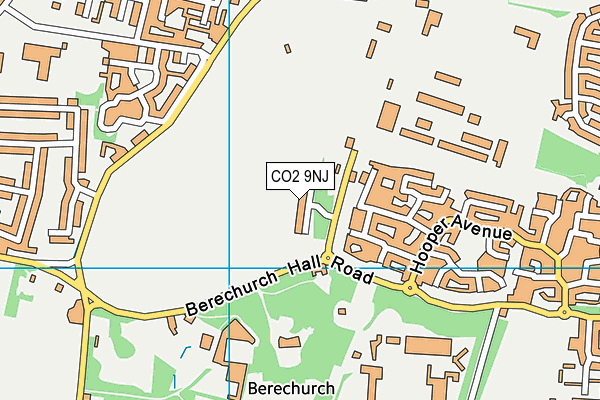 CO2 9NJ map - OS VectorMap District (Ordnance Survey)