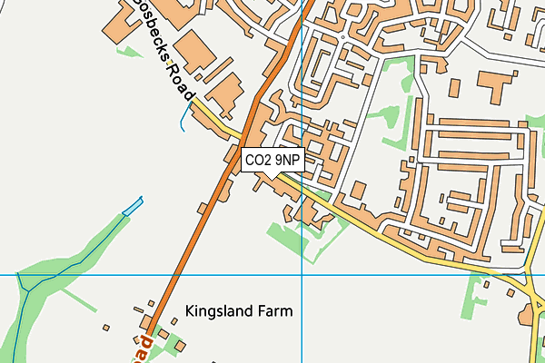 CO2 9NP map - OS VectorMap District (Ordnance Survey)