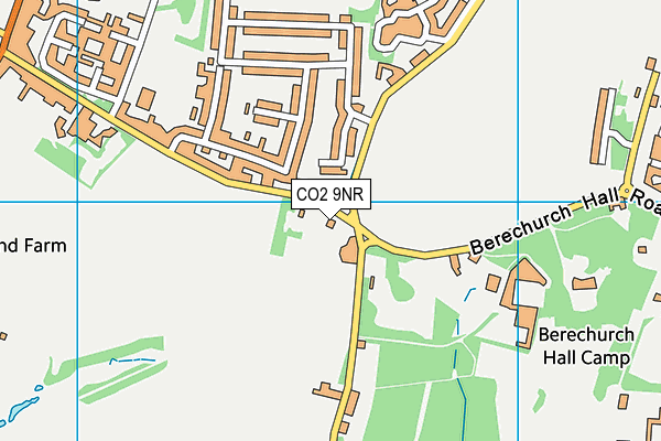 CO2 9NR map - OS VectorMap District (Ordnance Survey)