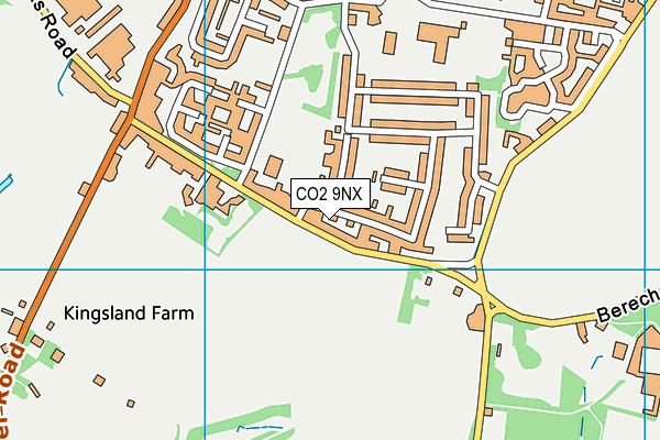 CO2 9NX map - OS VectorMap District (Ordnance Survey)