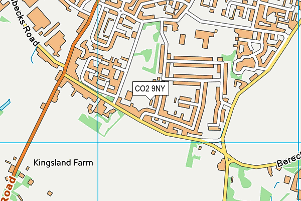 CO2 9NY map - OS VectorMap District (Ordnance Survey)