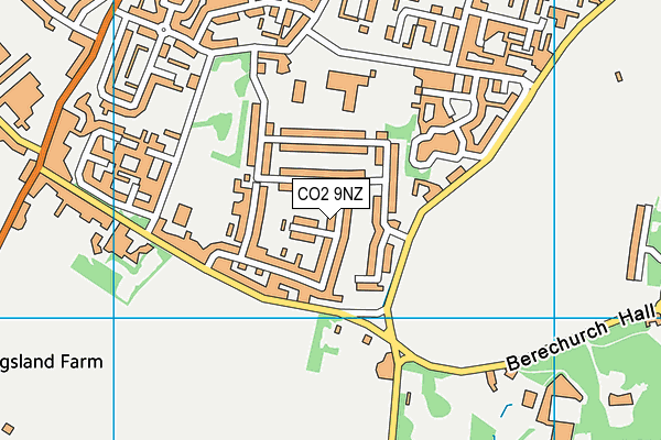 CO2 9NZ map - OS VectorMap District (Ordnance Survey)