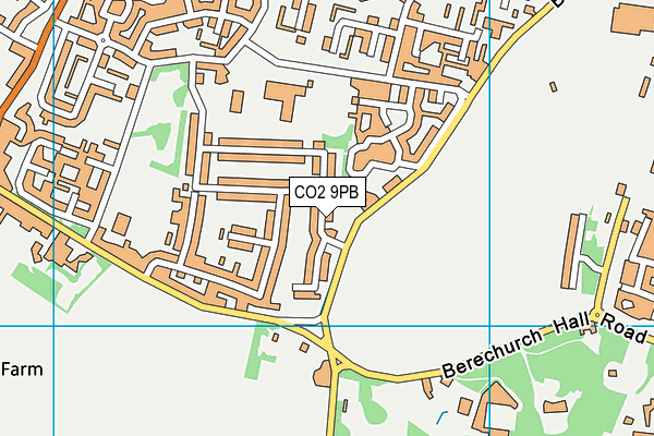 CO2 9PB map - OS VectorMap District (Ordnance Survey)