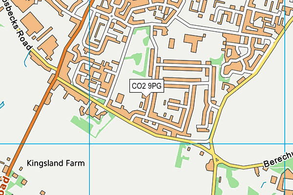 CO2 9PG map - OS VectorMap District (Ordnance Survey)