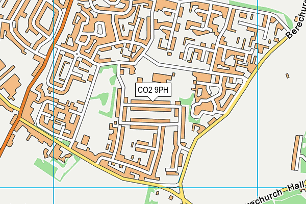 CO2 9PH map - OS VectorMap District (Ordnance Survey)