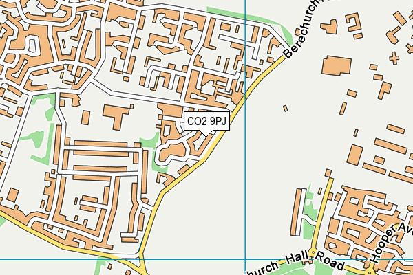 CO2 9PJ map - OS VectorMap District (Ordnance Survey)