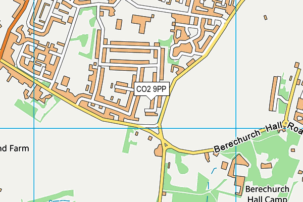 CO2 9PP map - OS VectorMap District (Ordnance Survey)