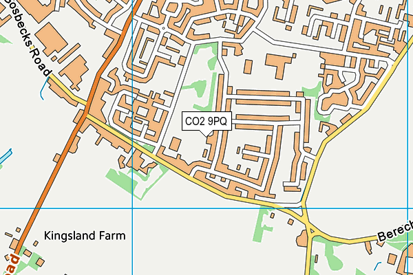 CO2 9PQ map - OS VectorMap District (Ordnance Survey)