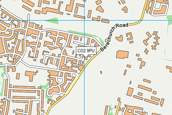 CO2 9PU map - OS VectorMap District (Ordnance Survey)