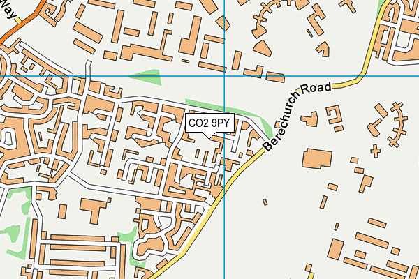 CO2 9PY map - OS VectorMap District (Ordnance Survey)