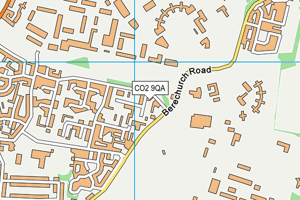 CO2 9QA map - OS VectorMap District (Ordnance Survey)