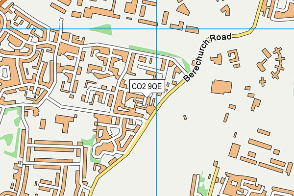 CO2 9QE map - OS VectorMap District (Ordnance Survey)