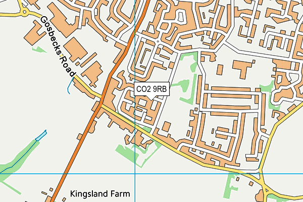 CO2 9RB map - OS VectorMap District (Ordnance Survey)