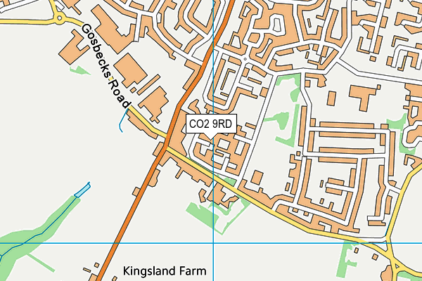 CO2 9RD map - OS VectorMap District (Ordnance Survey)