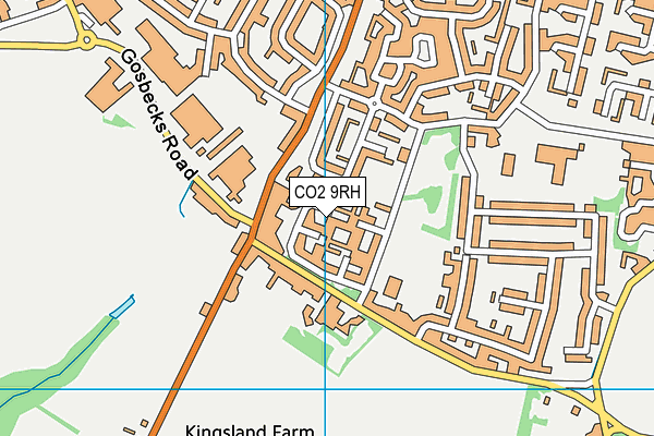 CO2 9RH map - OS VectorMap District (Ordnance Survey)