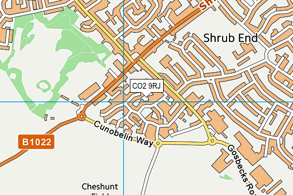 CO2 9RJ map - OS VectorMap District (Ordnance Survey)