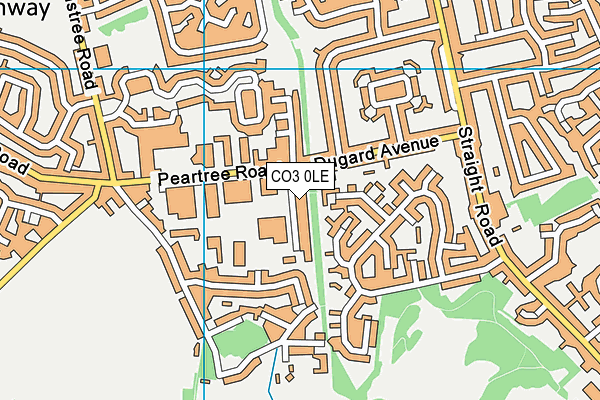Anytime Fitness (Colchester) map (CO3 0LE) - OS VectorMap District (Ordnance Survey)