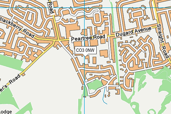 CO3 0NW map - OS VectorMap District (Ordnance Survey)