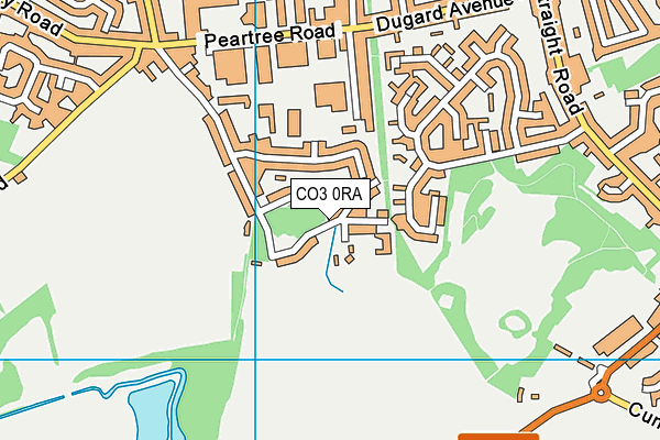 CO3 0RA map - OS VectorMap District (Ordnance Survey)