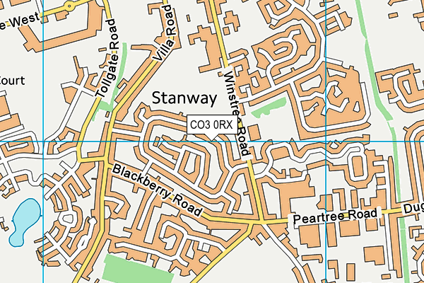 CO3 0RX map - OS VectorMap District (Ordnance Survey)