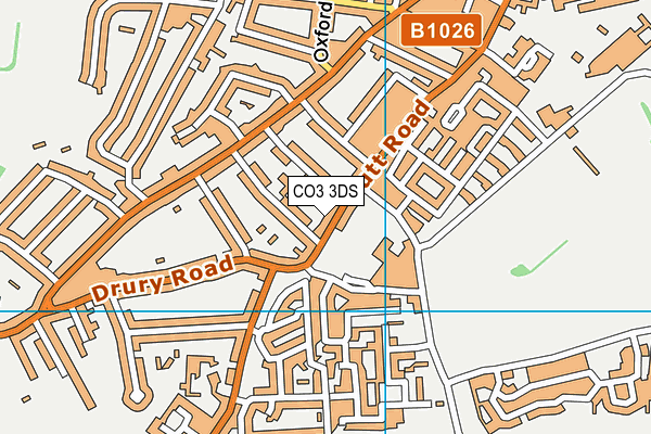 CO3 3DS map - OS VectorMap District (Ordnance Survey)