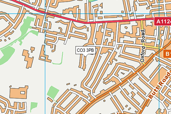 CO3 3PB map - OS VectorMap District (Ordnance Survey)