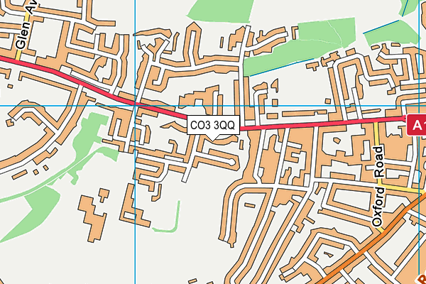 CO3 3QQ map - OS VectorMap District (Ordnance Survey)