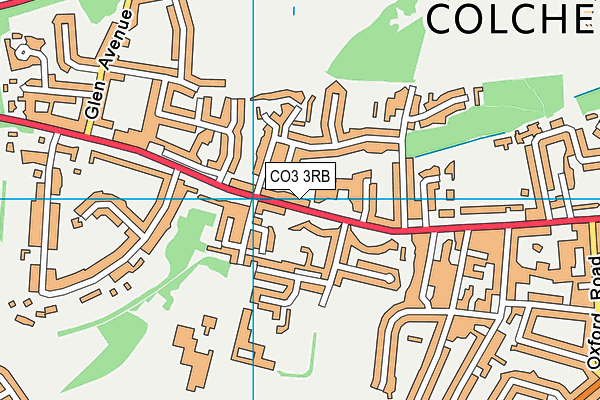 St Mary's School map (CO3 3RB) - OS VectorMap District (Ordnance Survey)