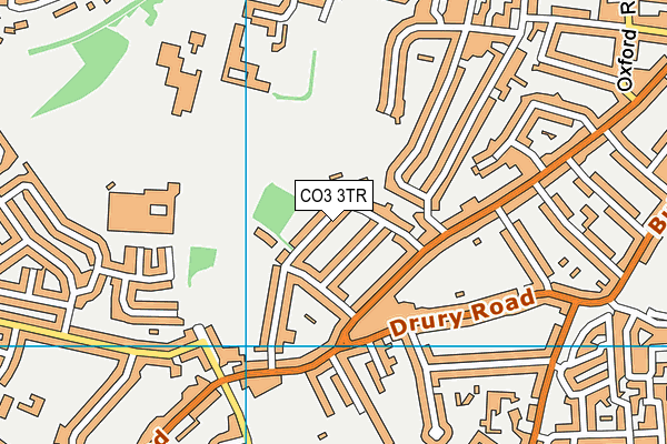 CO3 3TR map - OS VectorMap District (Ordnance Survey)