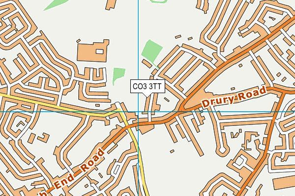 CO3 3TT map - OS VectorMap District (Ordnance Survey)