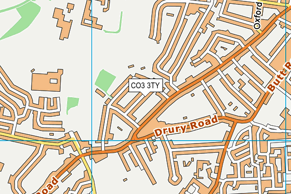 CO3 3TY map - OS VectorMap District (Ordnance Survey)