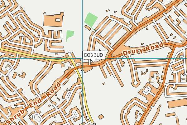 CO3 3UD map - OS VectorMap District (Ordnance Survey)